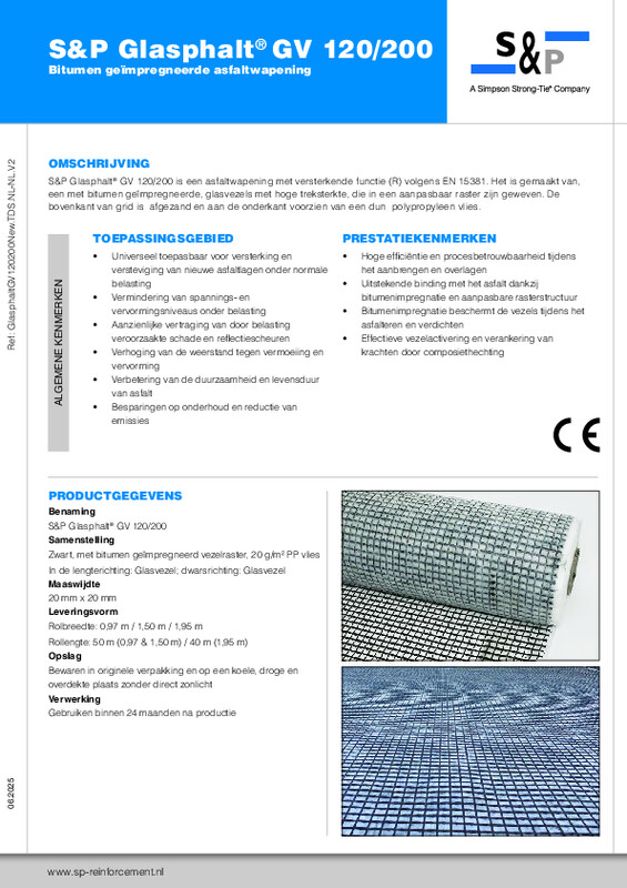Productblad S&P Glasphalt® GV 120/200 (TDS)