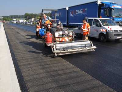 Holledau Bridge Asphalt Reinforcement Installation