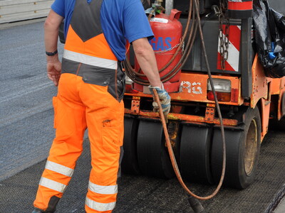 Holledau Bridge Asphalt Reinforcement Installation