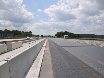 Holledau Bridge Asphalt Reinforcement Installed