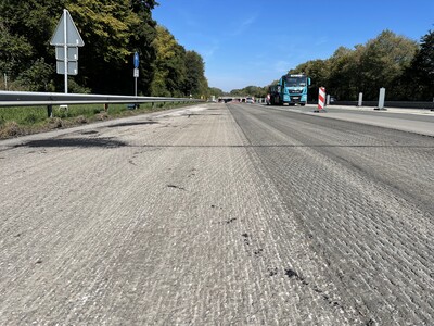 Milled surface with cracks